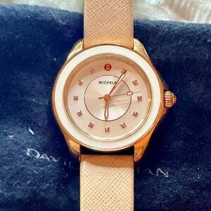 GENUINE LEATHER MICHELE WATCH